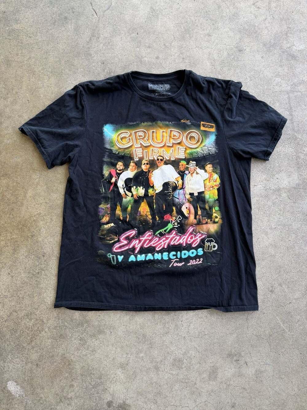 Grupo Firme Enfiestados y Amanecidos 2022 Tour Graphic T-Shirt